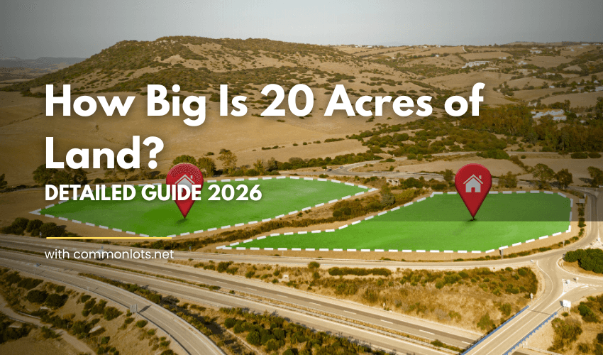 How Big Is 20 Acres of Land