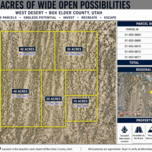 140 Acres in Lucin, Utah – 5 Adjoining APNs, Great Road Access & Views (Box Elder County)