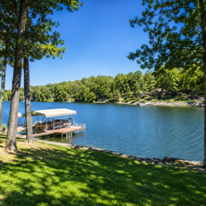 Discover an enticing Arkansas Residential Lot  & Walk to the Lake Thunderbird -A residential lot nestled near the serene shores of Lake Omaha, perfectly primed for constructing your dream home or placing a charming mobile home. Cherokee Village- Utilities at the property and road frontage: APN: 335-18623-000