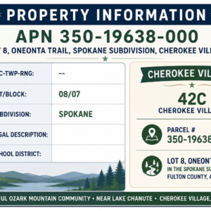 Discover the Lake Chanute Lifestyle in the Beautiful Arkansas Ozarks!  Residential Lot with Utilities and Road Frontage APN: 350-19638-000
