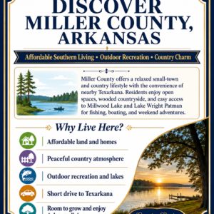 Discover a fantastic residential property in Miller County, where peaceful small-town living meets the convenience of nearby Texarkana.  Whether you're looking to build, invest, or secure your own piece of Arkansas, this is an exciting opportunity to enjoy affordable land and a relaxed Southern lifestyle. APN: 3451500