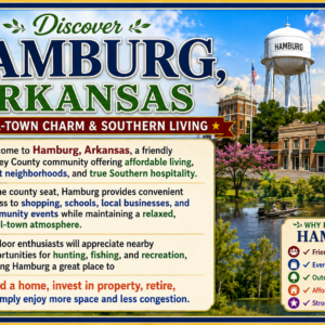 AMAZING RESIDENTIAL LOT IN HAMBURG, ARKANSAS!  Ready for Your Next Home or Investment • Utilities at the Road • Great Road Frontage • Affordable Southern Living: APN 705-01437-000