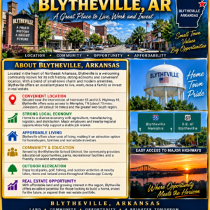 Discover an affordable opportunity to own 8,100 square feet of residential land in Blytheville, Arkansas, located on Clark Street in Mississippi County. This conveniently situated lot offers a combination that can be difficult to find at an entry-level price point: road frontage, an established neighborhood setting, and power, water, and sewer available at the street. APN: 305-00871-001