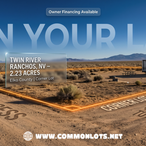 2.27 Acres in Ryndon, Nevada  APN: 012-046-006 | Twin River Ranchos | Minutes from Elko  Discover peaceful country living beneath Nevada’s wide-open skies! This beautiful 2.27-acre property offers impressive mountain views, privacy, usable land, and convenient access to downtown Elko.