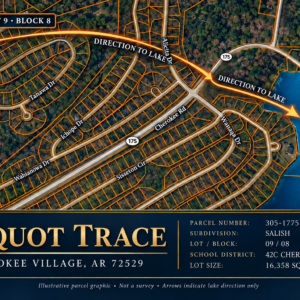Discover a 16,358 Sq Ft Residential Property- Near Lake Aztec-Fulton County Arkansas -Road Frontage & Power APN : 305-17753-000